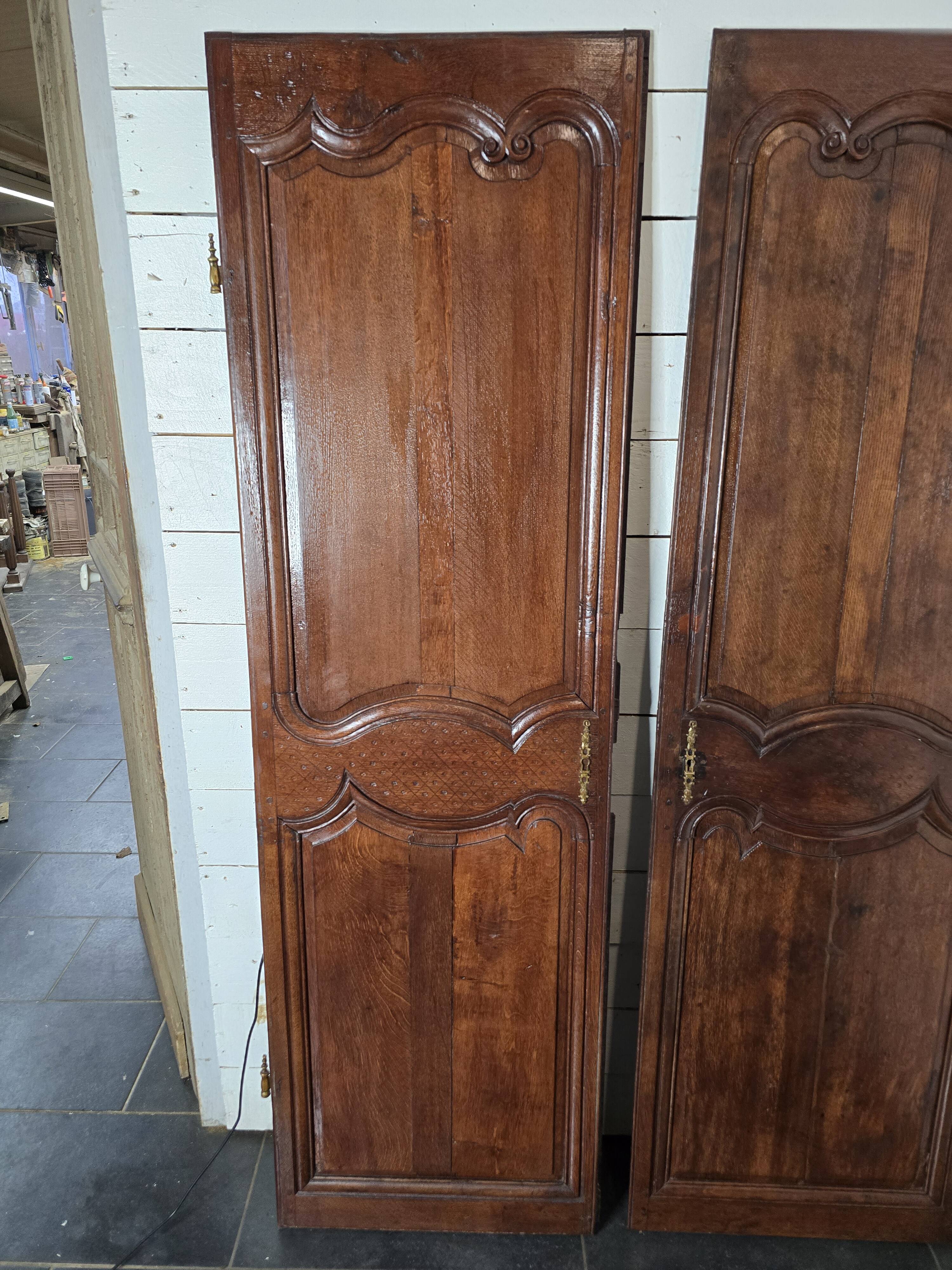 Pair of 19th century oak doors