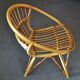 Armchair shell child rattan