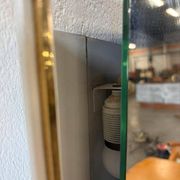 Vintage 1950s wall mirror with lighting