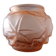Art Deco pink glass paste ball vase