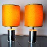 Pair of futuristic lamps by Marca SL, Spain, 1970