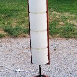 Scandinavian style floor lamp in teak and granite resin from the 70s