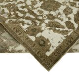 Hand-Knotted Anatolian Vintage 1970s 286 cm x 390 cm Beige Wool Carpet
