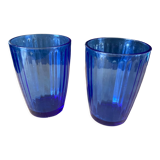 Set of 2 blue glasses