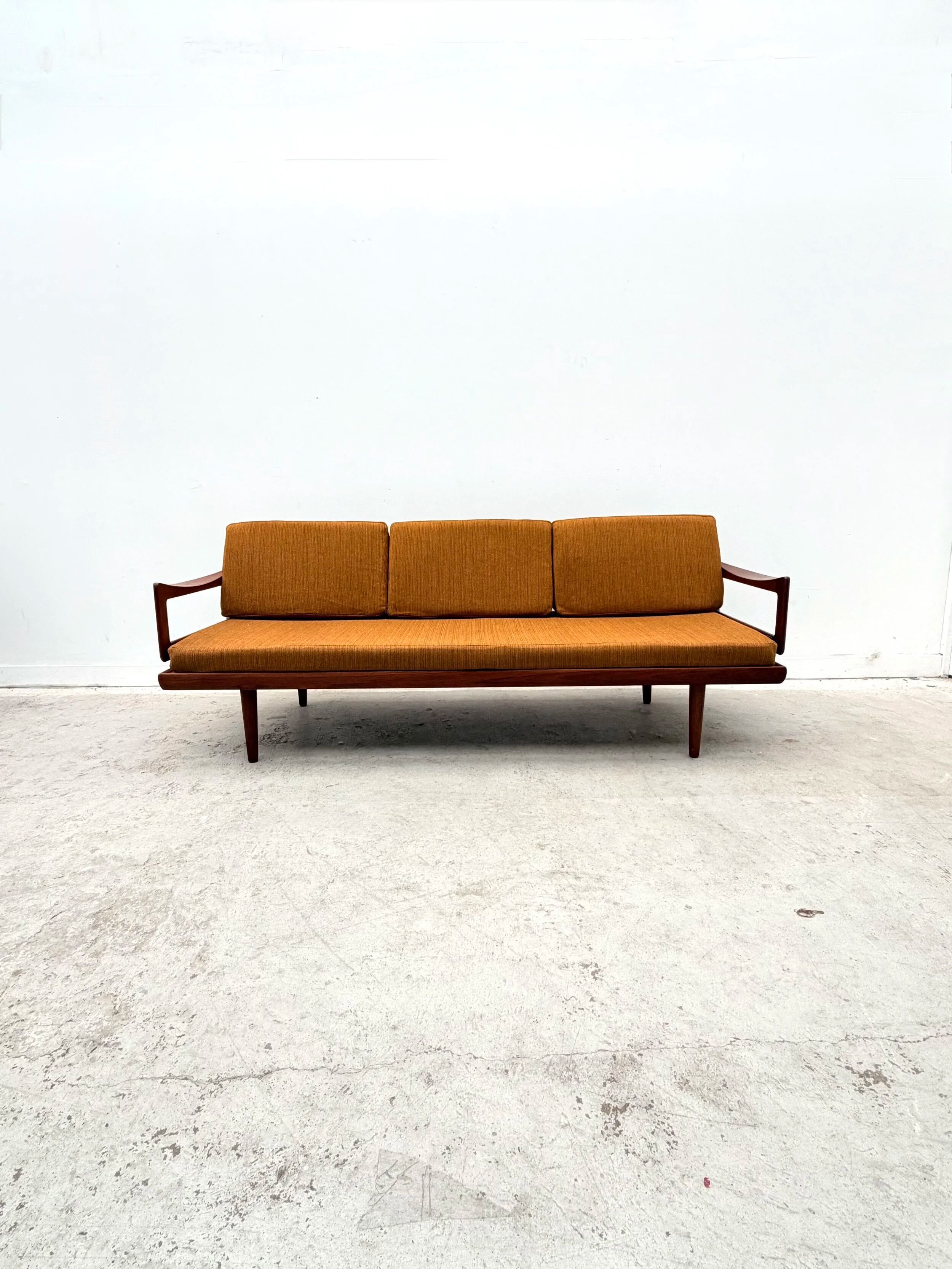 Three-seater sofa by Tove & Edvard Kindt-Larsen for Gustav Bahus in teak, Norway 1960.