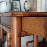 Old colonial style bamboo desk