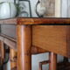 Old colonial style bamboo desk