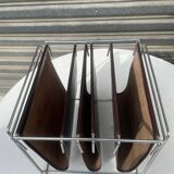 70s Design: Vintage Magazine Rack or Vinyl Record Holder – Max Sauze