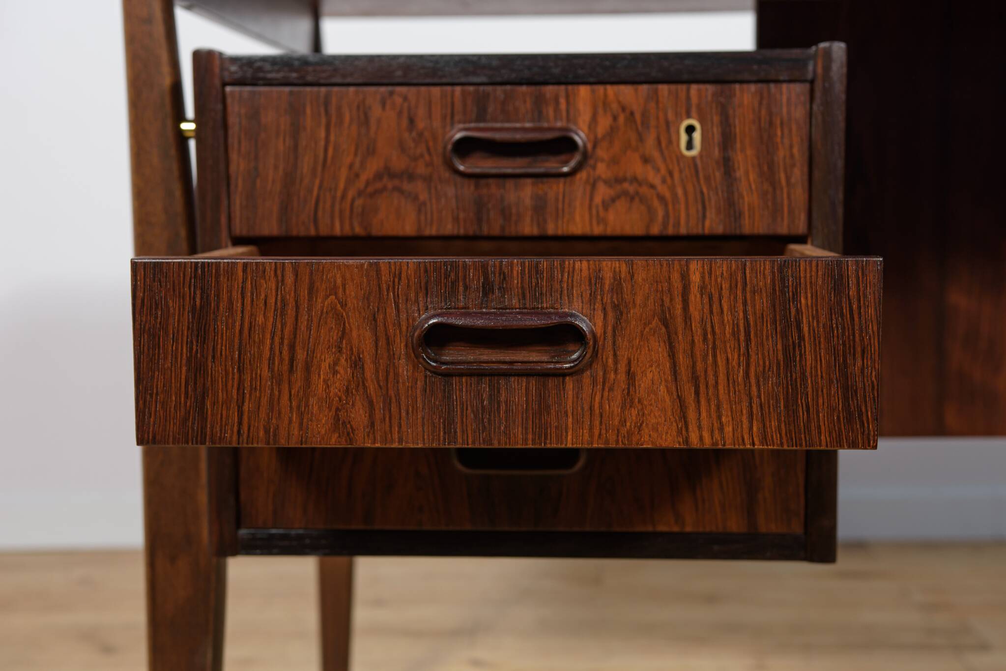 Mid-Century Rosewood Desk by Gunnar Nielsen Tibergaard for Tibergaard, Denmark, 1960s
