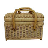 Clear wicker vanity - 2 coves