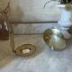 Pair of Scandinavian brass candlesticks