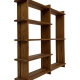 Vintage Wall shelf rack Pine wood 70s design