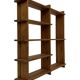 Vintage Wall shelf rack Pine wood 70s design