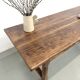 Authentic French farmhouse table from 1890 in solid oak with two drawers.