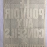 3 affiches originales de Mai 68 Conseil du maintien des occupations Internationale situationniste