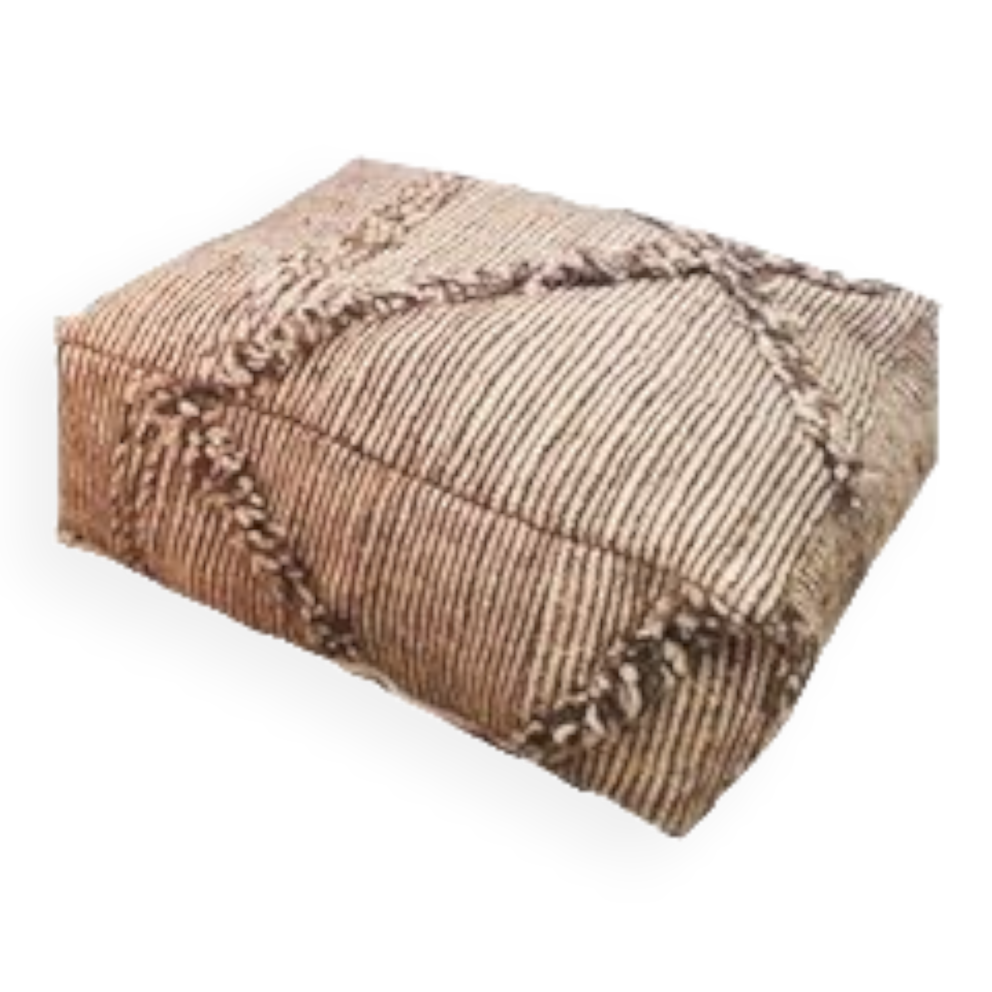 Moroccan carpet pouf / floor pillow