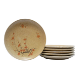 Set of 6 vintage porcelain dessert plates by Maison Revol, France