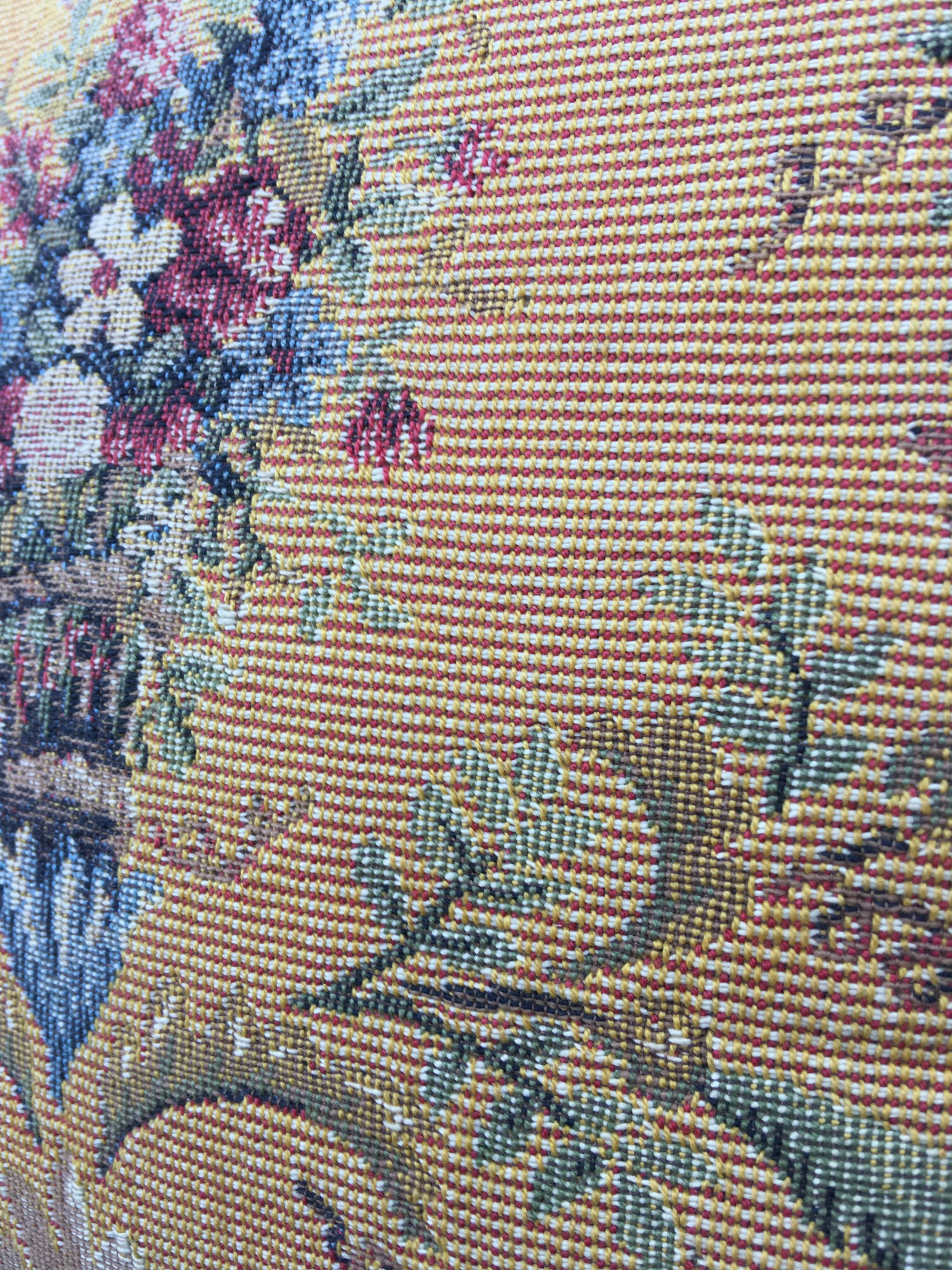Jules Pansu vintage tapestry cushion
