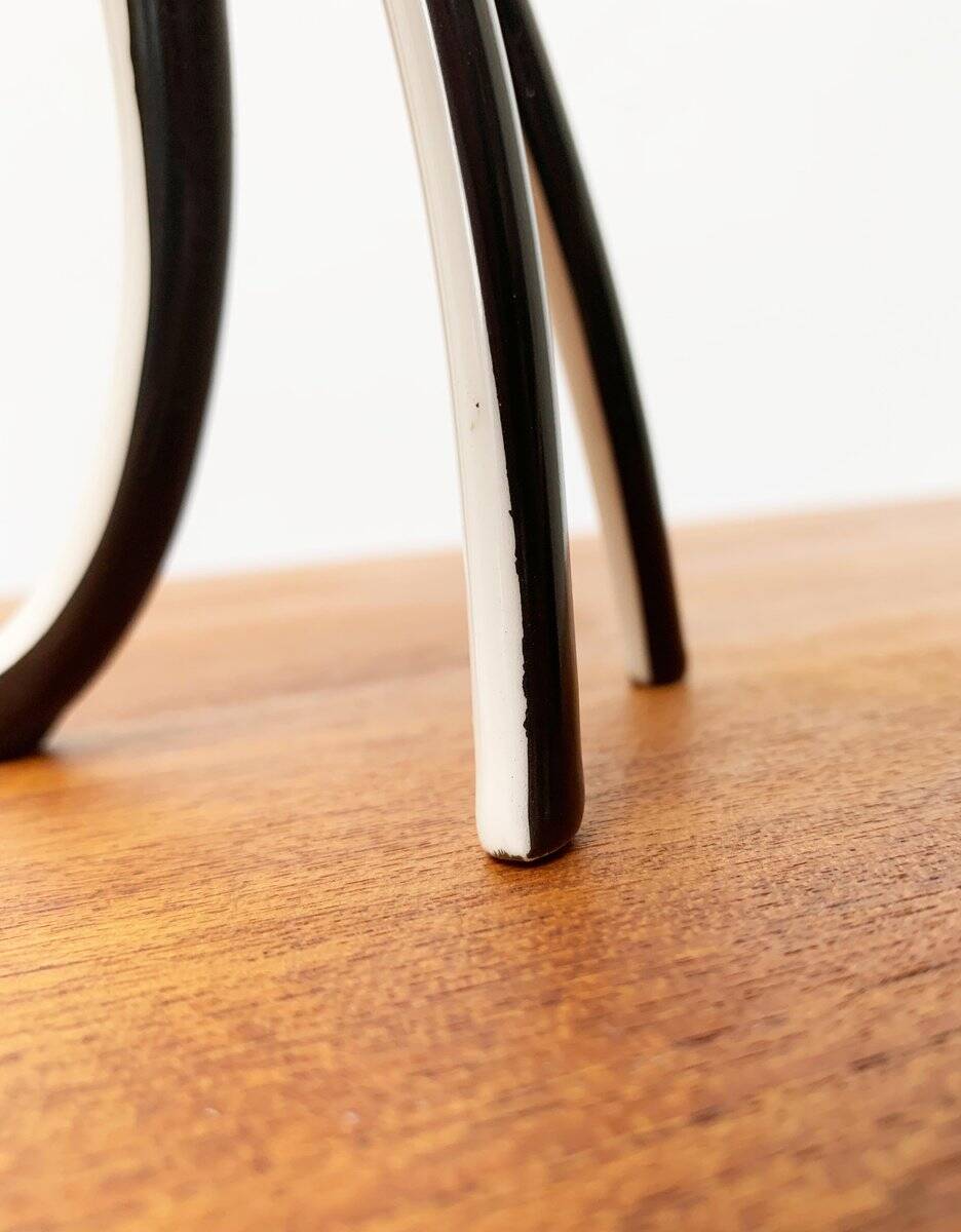 Sculptural porcelain vase from mid-century Germany by Lindner.