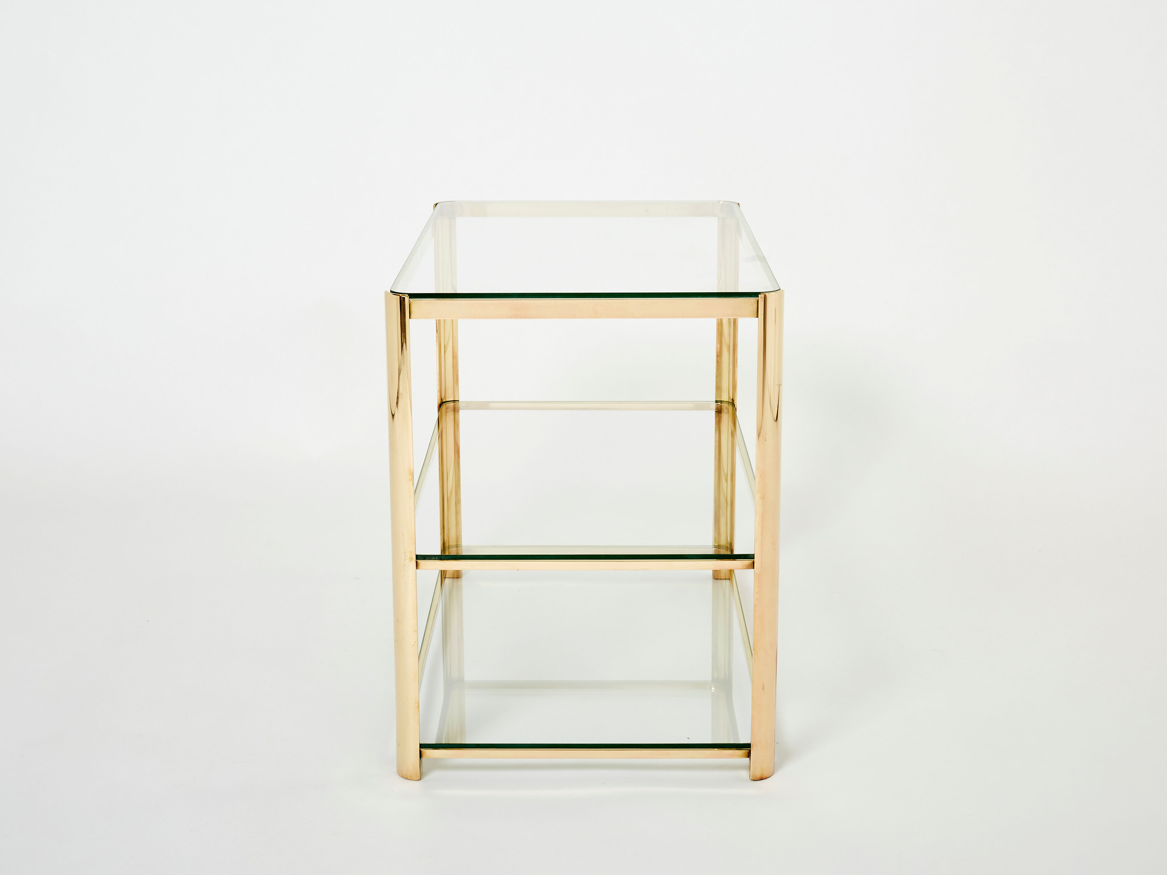 Bronze side table signed J.T. Lepelletier for Broncz circa 1960