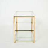 Bronze side table signed J.T. Lepelletier for Broncz circa 1960
