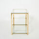 Bronze side table signed J.T. Lepelletier for Broncz circa 1960
