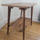 Table d'appoint vintage à double plateau style scandinave