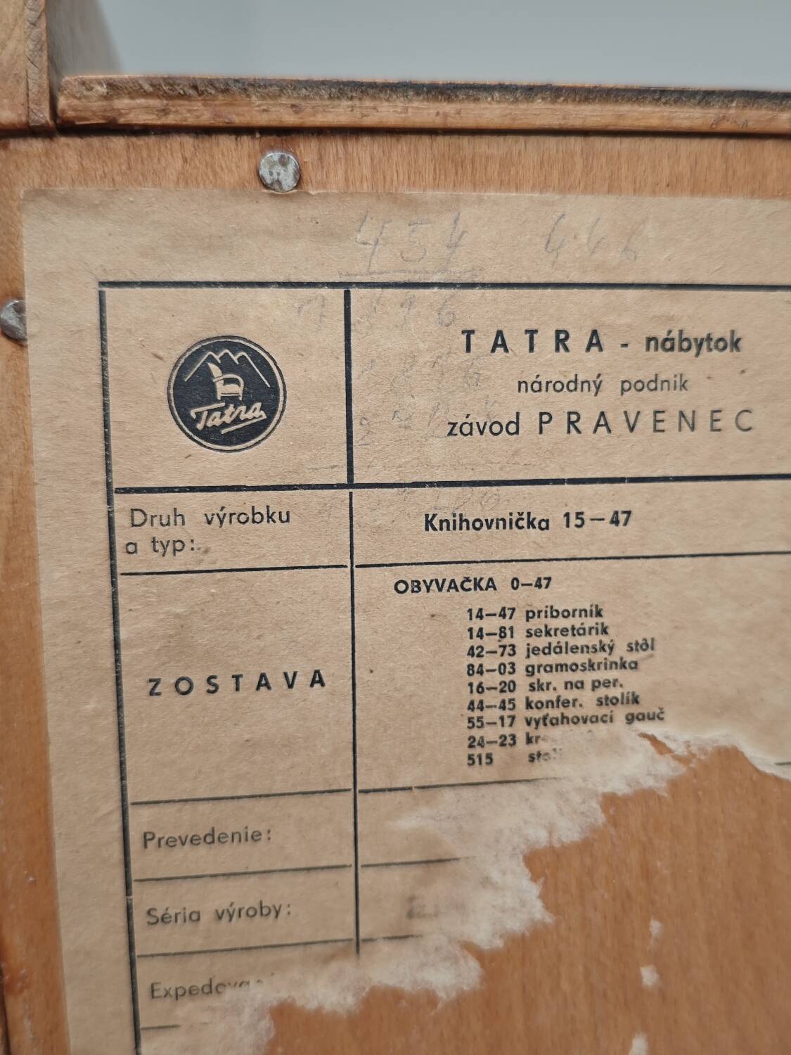 Bookcase / Showcase by Frantisek Jirak for Tatra Pravenec 1960