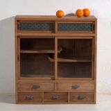 Old Japanese cedar wardrobe – Taishō / Shōwa period (c. 1912-1945) #32