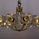 Lustre en laiton & fleurs Simon & Schelle.