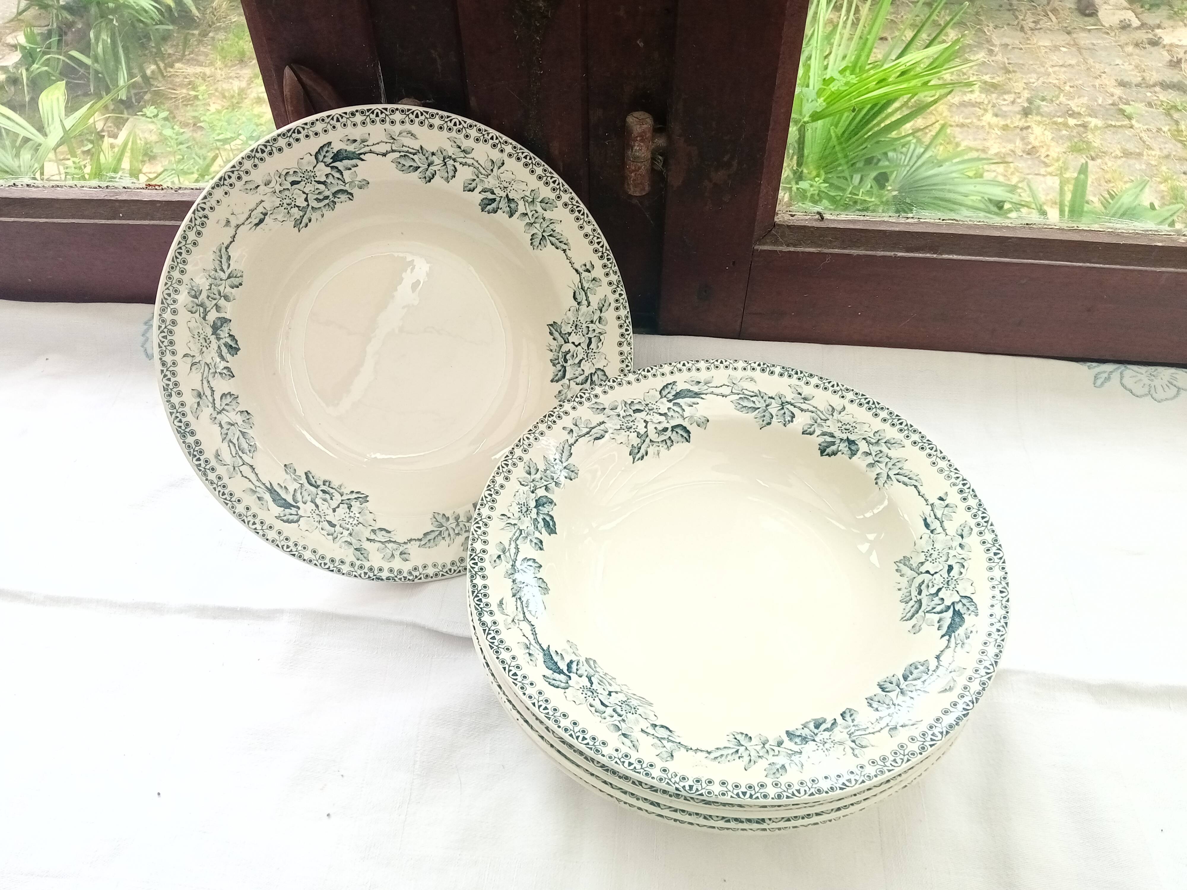 6 soup plates Terre de fer Guadeloupe