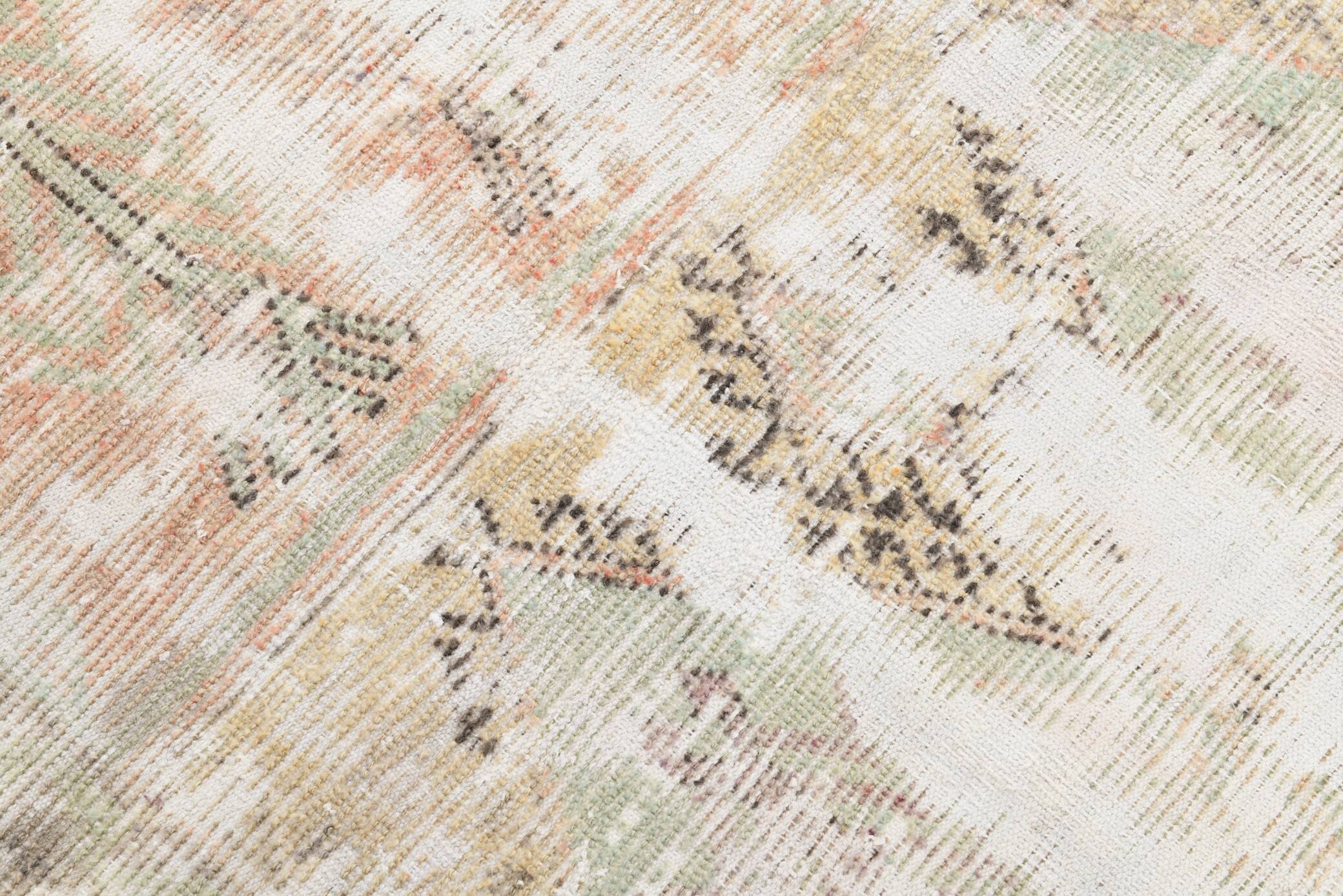 4x11 Long Wide Soft Beige Vintage Runner Rug, 116x334Cm FREE SHIPPING