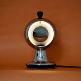 Chrome Spherical "Eclipse" Table Lamp – Inspired by Iconic 1960s Space Age