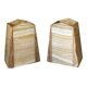Art Deco marble and onyx bookends