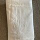 Drap ancien brodé monogramme ca