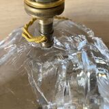 Art Deco lamp in crystal block, in the style of Jean-Michel Frank, 1930.