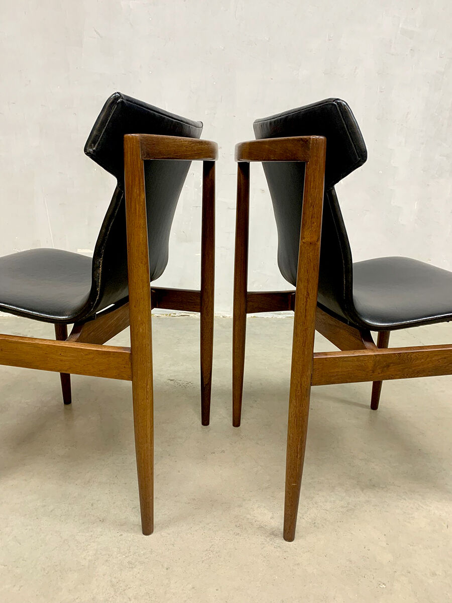 Set of 2 dining chairs by Inger Klingenberg for Fristho Franeker