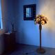 Ornamental floor lamp with "flower" patterns from the 1970s.