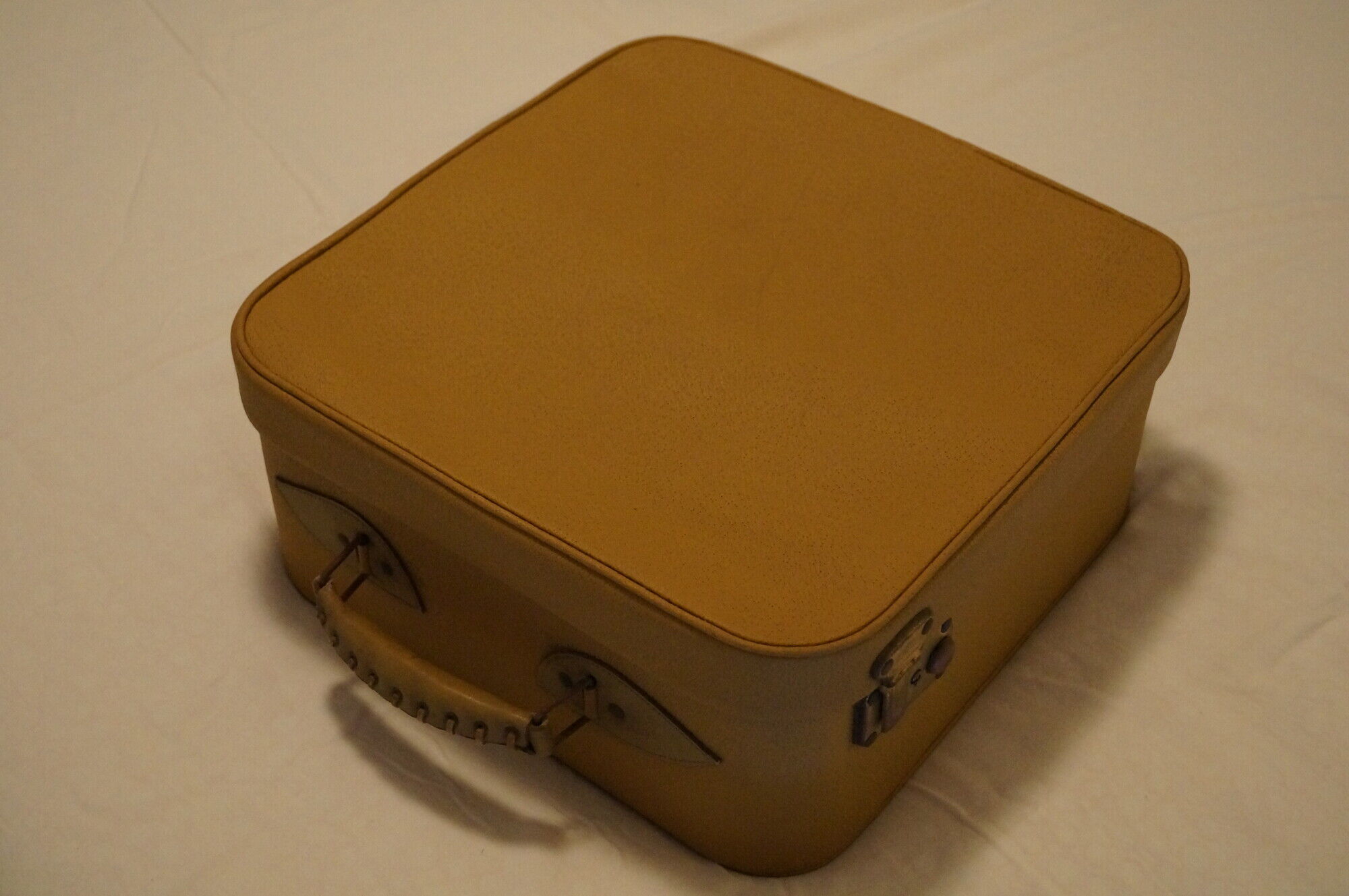Valise Vintage Américaine Des Années 60 - Bleue, Coque Rigide, Pas De Roues - Bon état