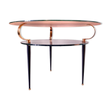 Table en verre moderne du milieu du siècle dans le style de Fontana Arte, Italie années 1950