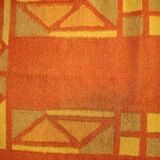 Vintage Persian gabbeh handmade carpet 71cm x 138cm 1970s, 1C470