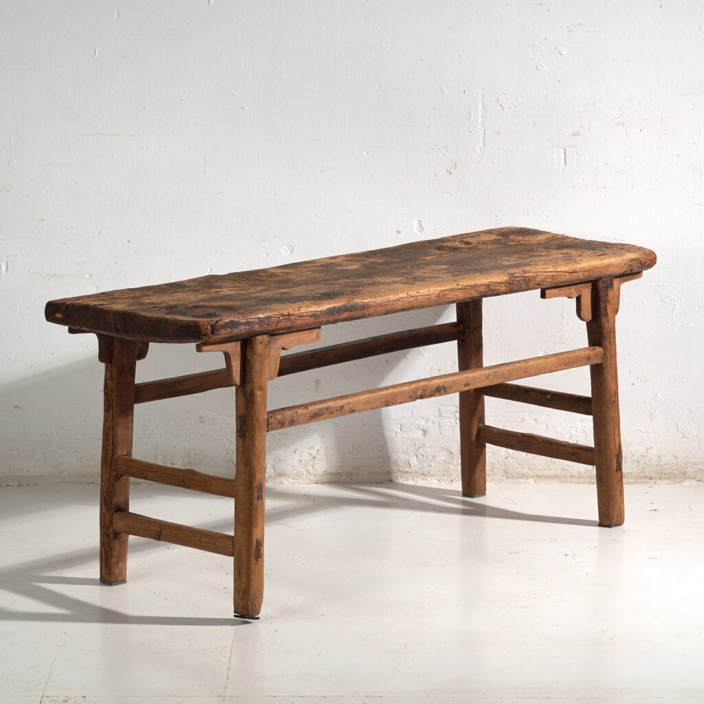 Old pine wood coffee table – China, around 1900