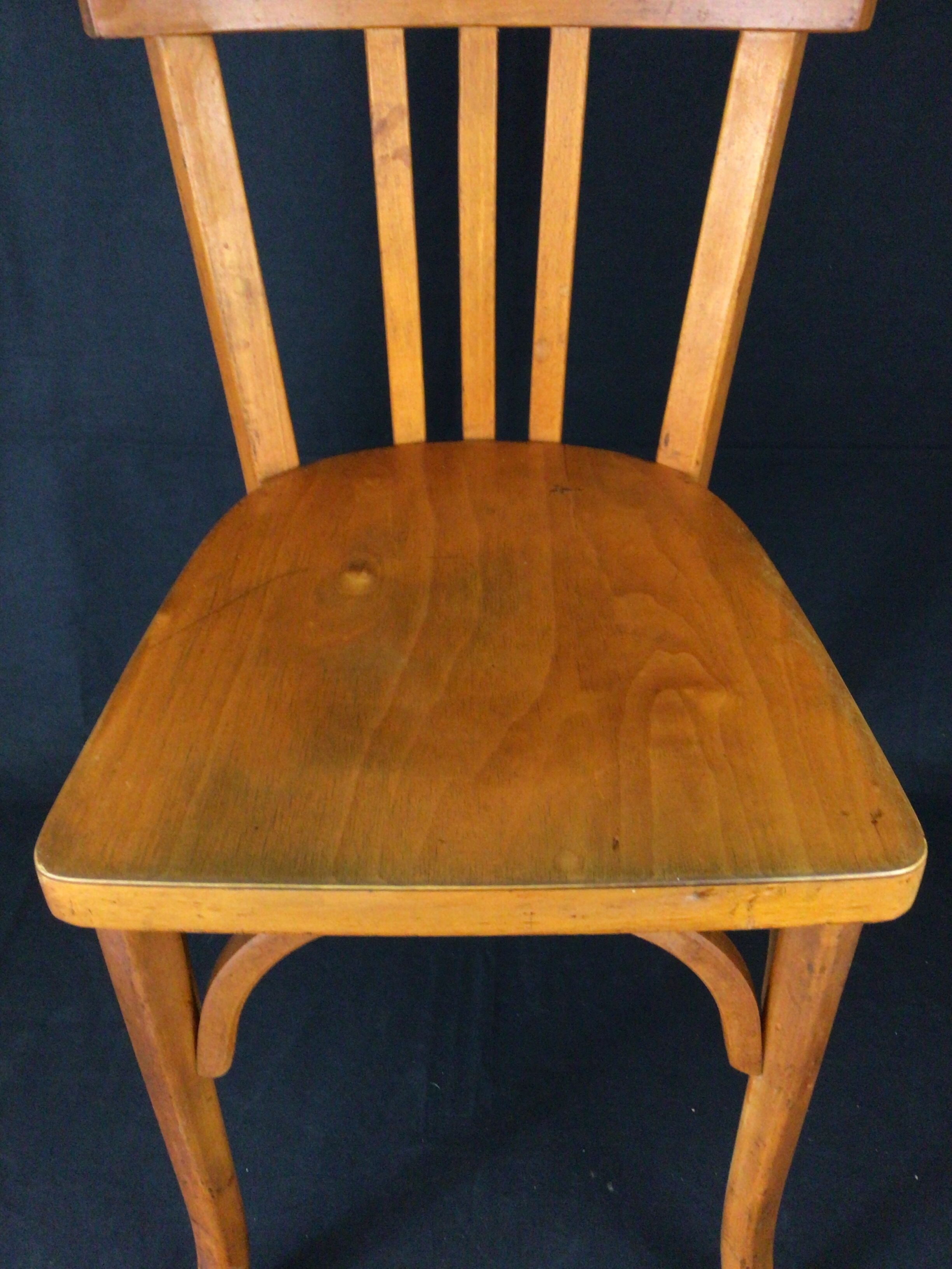 Pair of Baumann bistro chairs