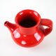Red ceramic jug, Danish design, 1960s, made in Denmark