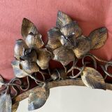 Old bronze frame mirror