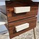 Small vintage desk with formica drawers and 70s chair
