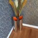 Vintage 70s Cylindrical Chrome Umbrella Stand