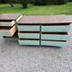 Hardware counter of the 50s 8 drawers 1 niche 250cm