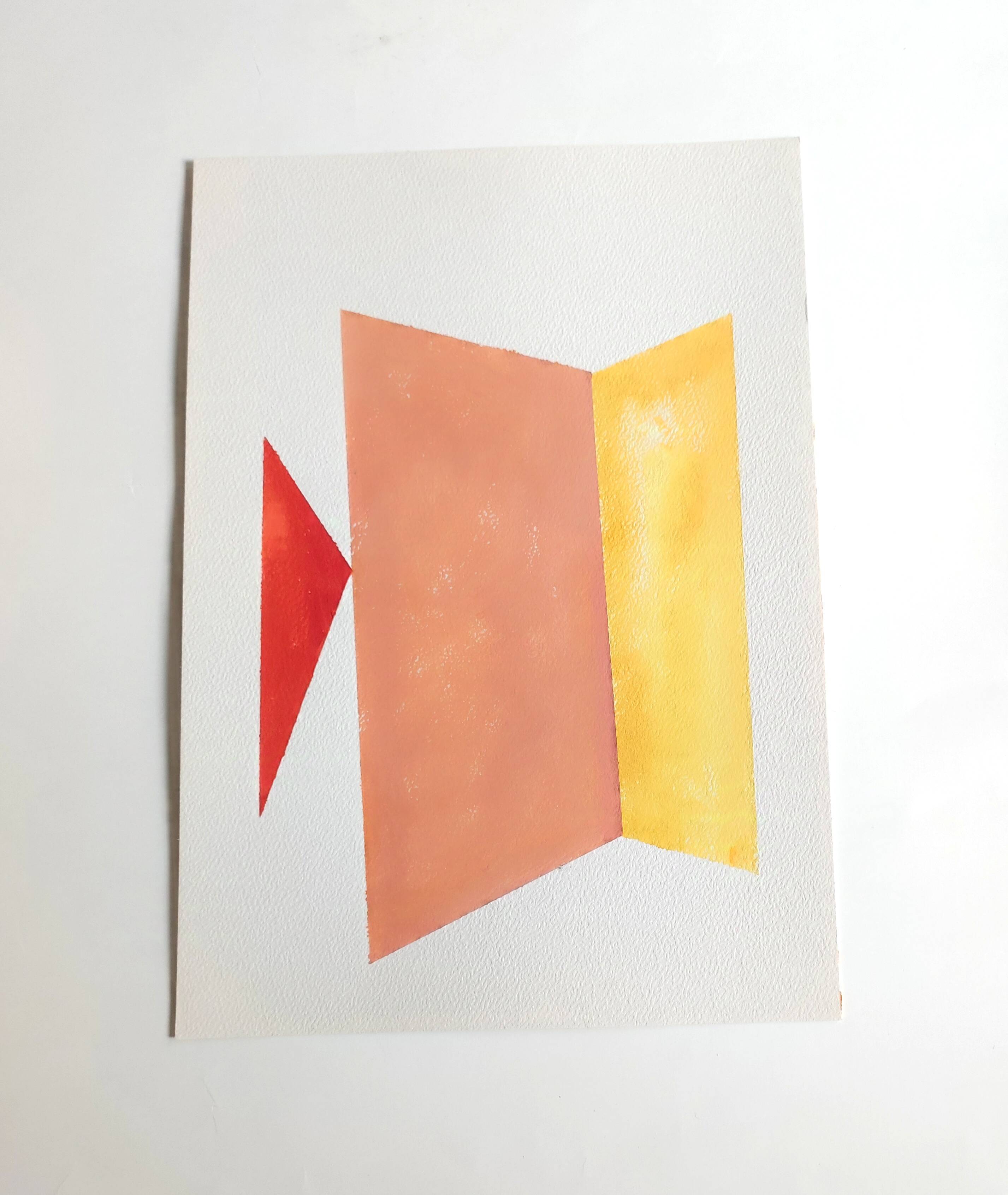 Minimalist geometric painting