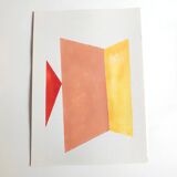 Minimalist geometric painting